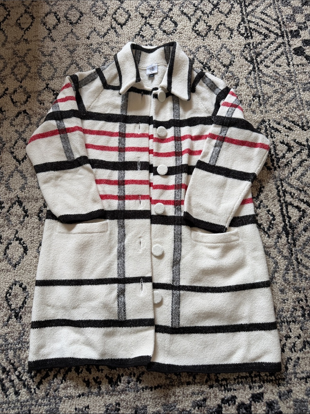 Cabi Striped Sweater Jacket